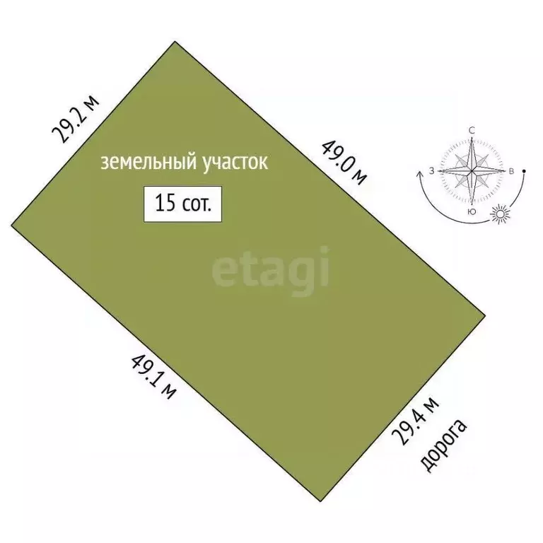 Участок в Челябинская область, Сосновский муниципальный округ, пос. ... - Фото 1