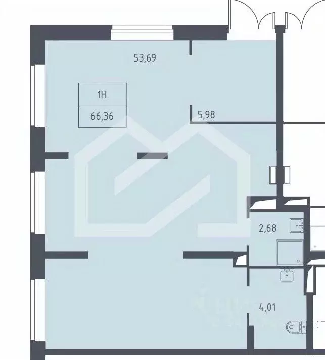 Помещение свободного назначения в Москва № 36 кв-л,  (66 м) - Фото 2