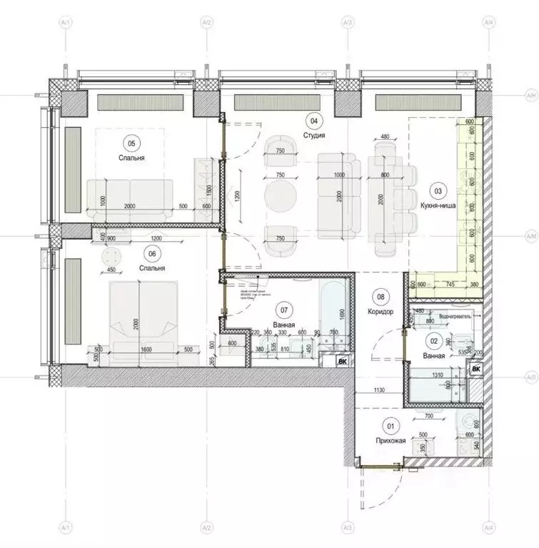 2-комнатная квартира: Москва, 2-я Хуторская улица, 34 (64.8 м) - Фото 1