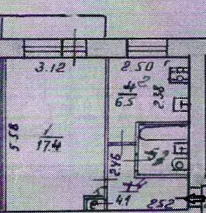 1-к. квартира, 31,1 м, 2/5 эт. - Фото 0