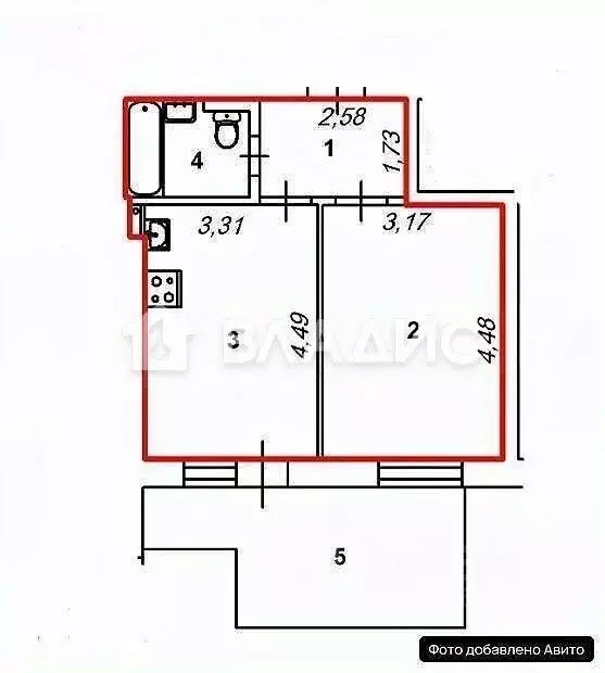 1-к кв. Белгородская область, Белгородский район, Разумное рп ул. ... - Фото 2