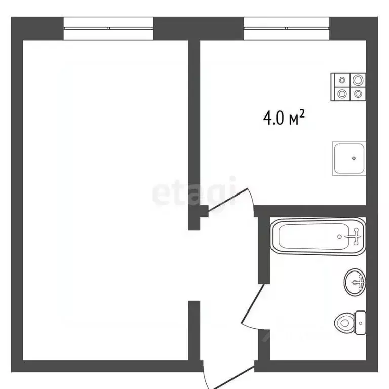 1-к кв. Ярославская область, Рыбинск ул. Чекистов, 4 (20.0 м) - Фото 2