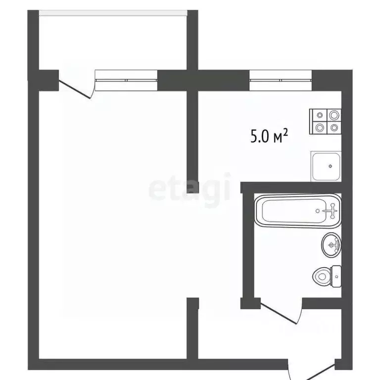 1-к кв. Кемеровская область, Осинники Советская ул., 19 (31.0 м) - Фото 2