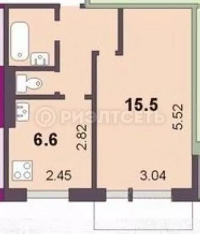 1-к кв. Мурманская область, Мурманск ул. Героев Рыбачьего, 45 (30.0 м) - Фото 0