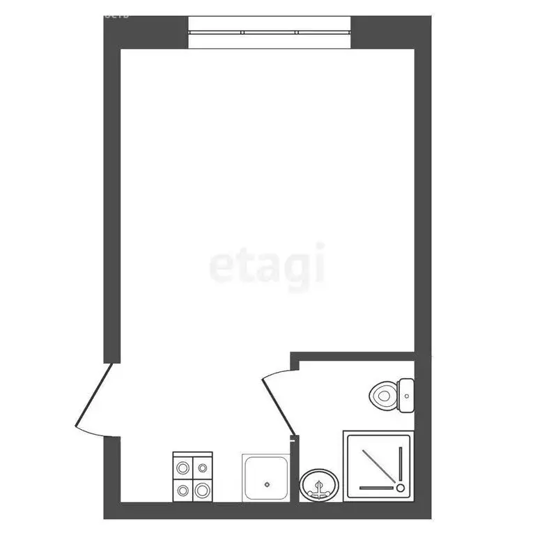 1к в -комнатной квартире (17 м) - Фото 1