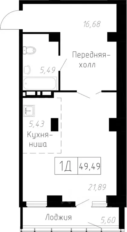 1-к кв. Приморский край, Владивосток ул. Мусоргского, 74к1 (49.4 м) - Фото 0