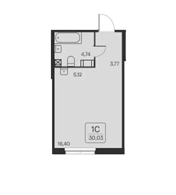 Квартира-студия: городской посёлок Янино-1, Цветной бульвар, 9к2 ... - Фото 1