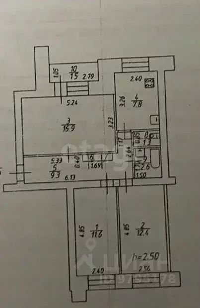 3-к кв. Татарстан, Казань ул. Академика Губкина, 31а (62.5 м) - Фото 1