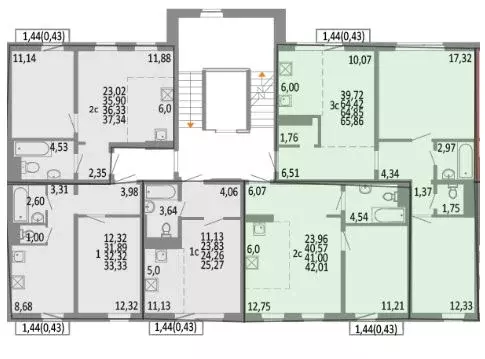3-к кв. Челябинская область, Челябинск ул. Блюхера, 125В (64.85 м) - Фото 2