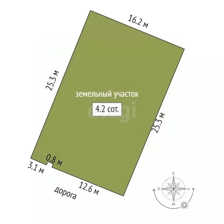 Участок в Крым, Феодосия Геотехник СПК, ул. Грушевая (4.2 сот.) - Фото 2