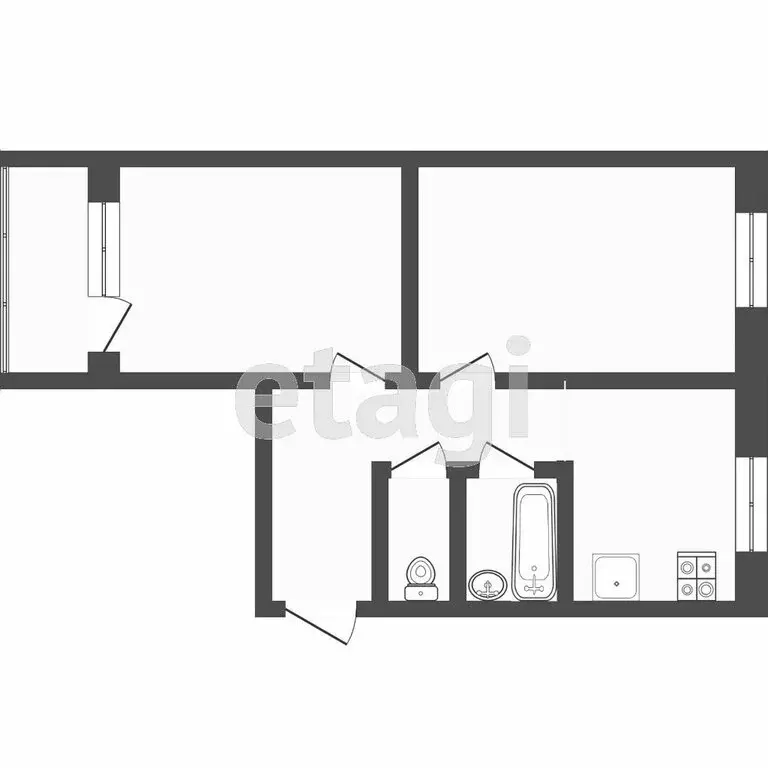 2-комнатная квартира: Саранск, улица Косарева, 94А (47 м) - Фото 0