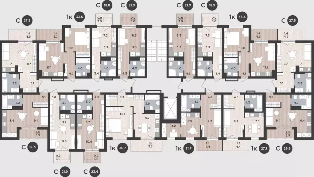 Студия Калининградская область, Калининград Тихорецкая ул., 16Ак3 ... - Фото 2