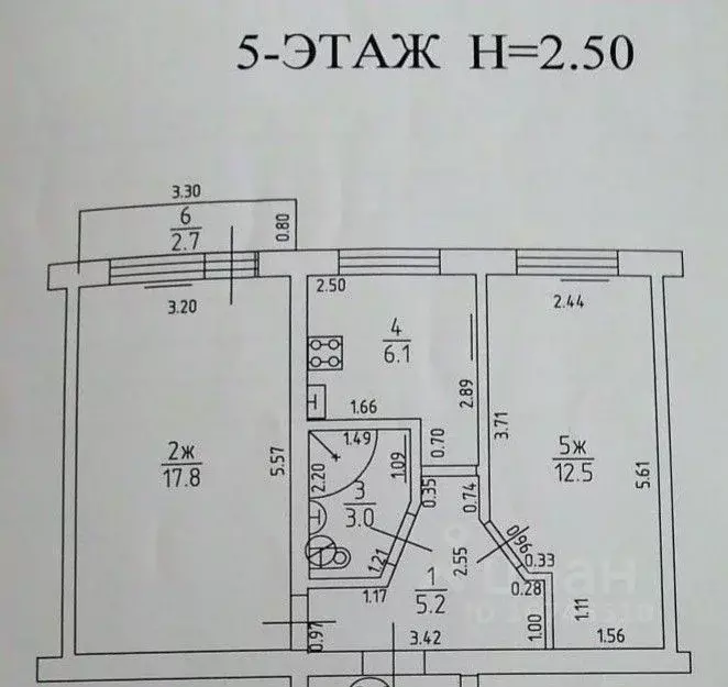2-к кв. Калининградская область, Гвардейский муниципальный округ, пос. ... - Фото 2