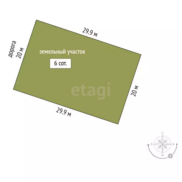 Участок в Новый Уренгой, СНТ Мечта (6 м) - Фото 1