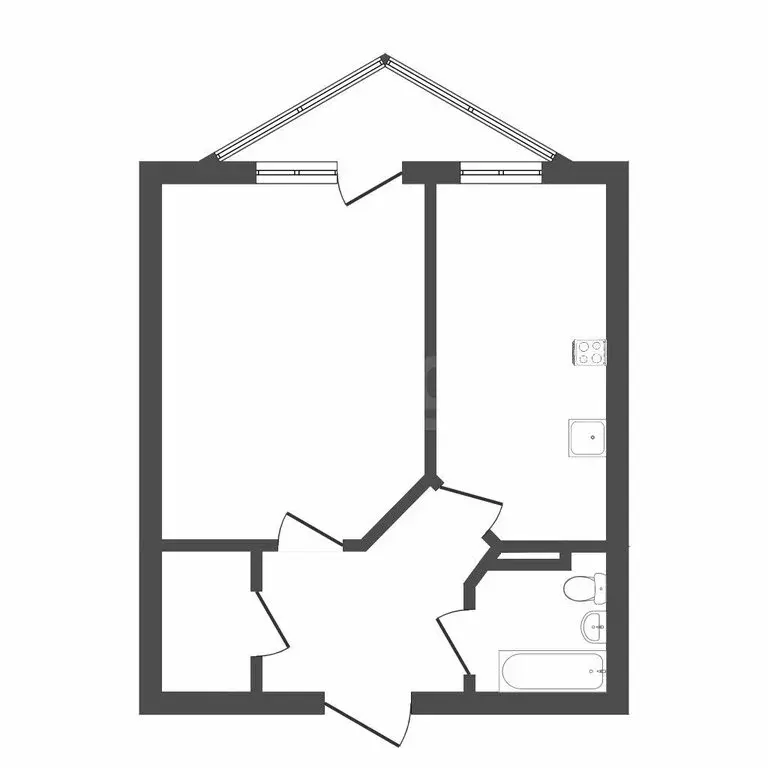 1-комнатная квартира: Тюмень, Фабричная улица, 9 (60.3 м) - Фото 0
