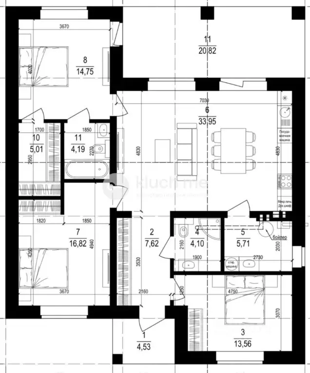 Дом в Татарстан, Лаишевский район, Никольское с/пос, с. Тарлаши  (131 ... - Фото 2