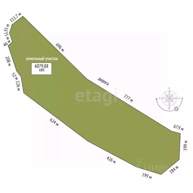 Участок в Крым, Ленинский район, Батальненское с/пос, с. Южное ул. ... - Фото 2