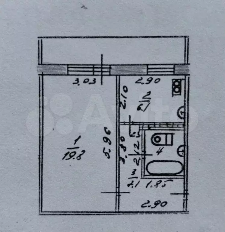 1-к. квартира, 40 м, 6/9 эт. - Фото 0