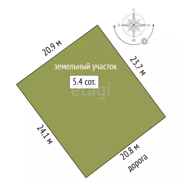 Участок в Ростовская область, Аксайский район, Старочеркасская ст-ца ... - Фото 2