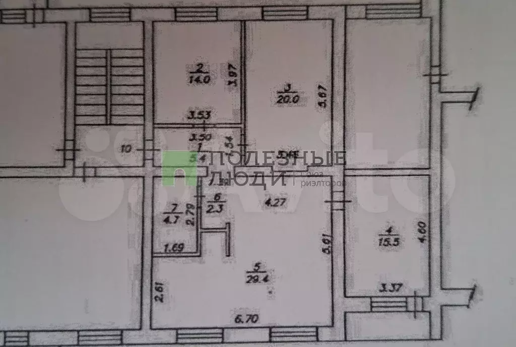 3-к. квартира, 91 м, 4/5 эт. - Фото 0