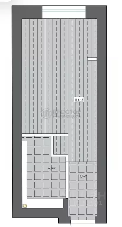 Студия Москва Озерная ул., 1к1/1 (23.0 м) - Фото 2