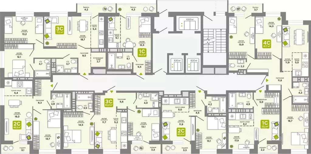 2-к кв. Новосибирская область, Новосибирск 68-й кв-л,  (40.4 м) - Фото 1