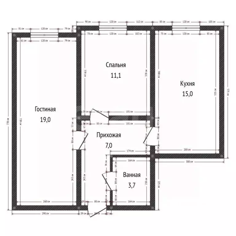 2-к кв. Дагестан, Махачкала ул. Эльзы Ибрагимовой, 5к10 (57.5 м) - Фото 2