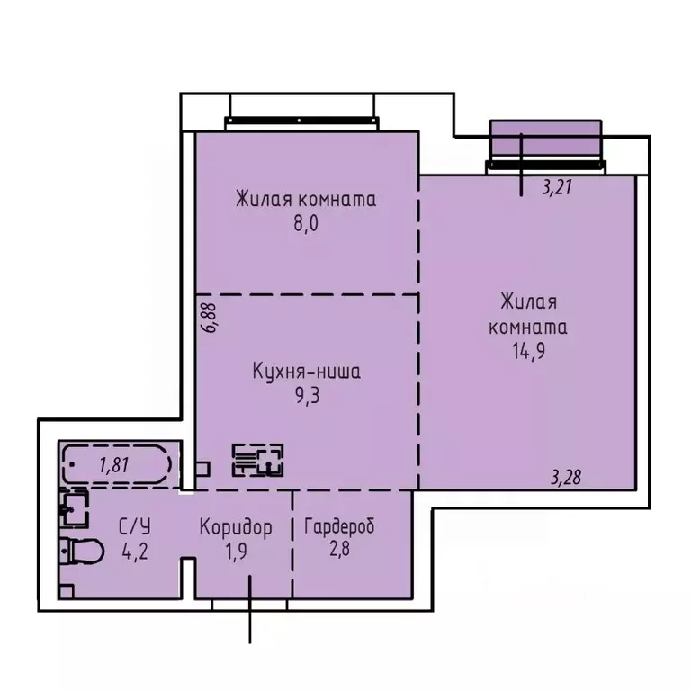 2-к кв. Иркутская область, Иркутск Култукская ул., 16 (41.8 м) - Фото 0