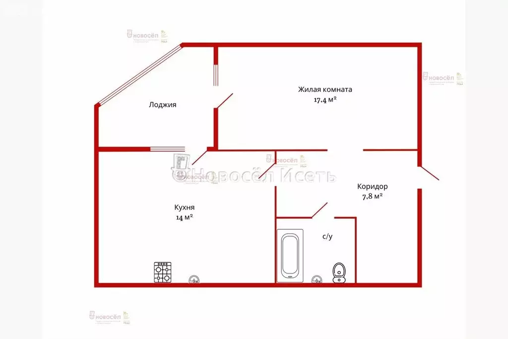 1-комнатная квартира: Екатеринбург, улица Татищева, 92 (44 м) - Фото 0