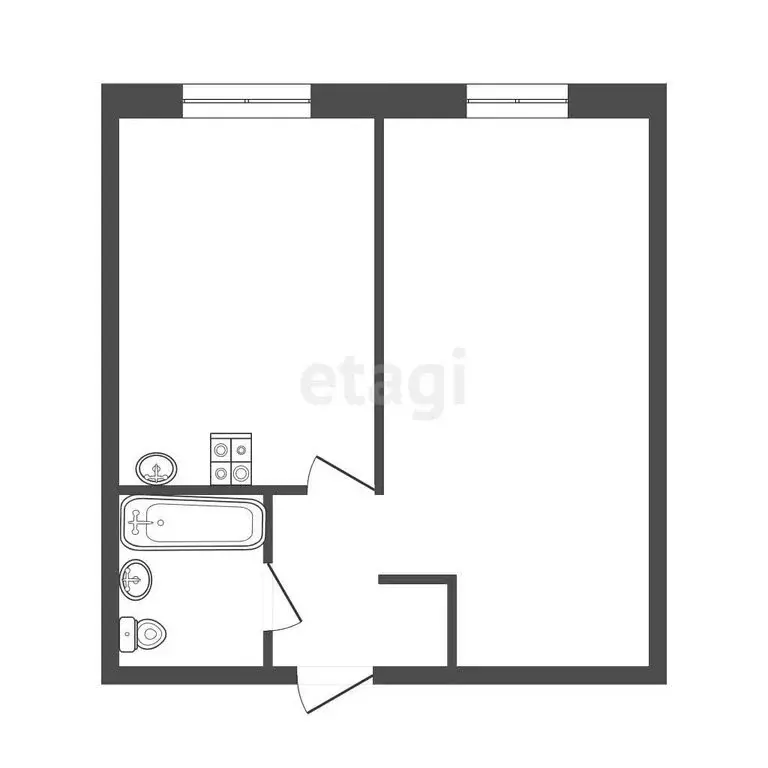 1-комнатная квартира: Иркутск, переулок Археолога Михаила Герасимова, ... - Фото 1