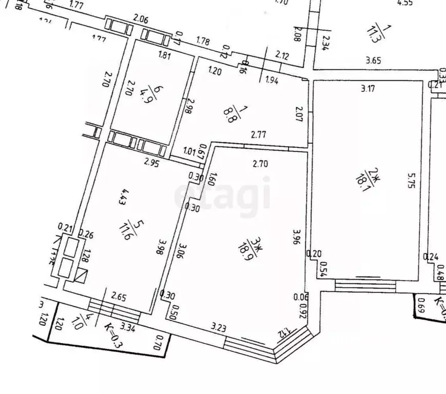 2-к кв. Калининградская область, Калининград ул. Горького, 170 (62.3 ... - Фото 2