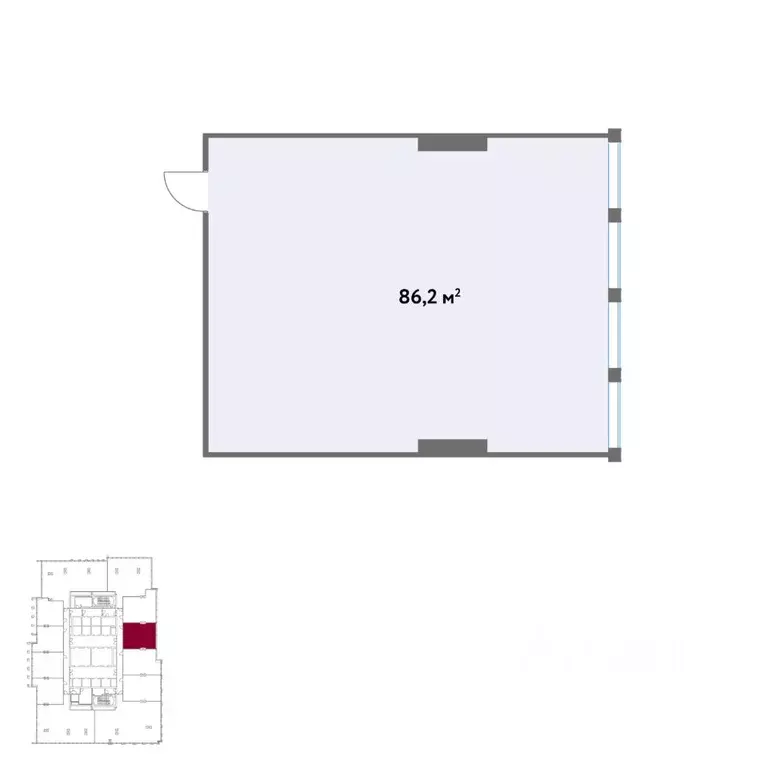 Офис в Москва Кинематографический кв-л,  (86 м) - Фото 2