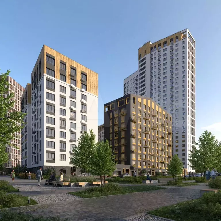 1-к. квартира, 34,4 м, 24/34 эт. - Фото 1