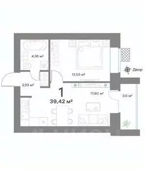 1-к кв. Нижегородская область, Выкса  (39.42 м) - Фото 1