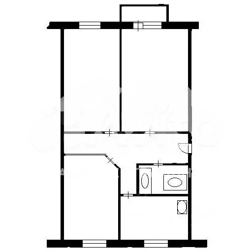 3-к. квартира, 58 м, 4/5 эт. - Фото 0
