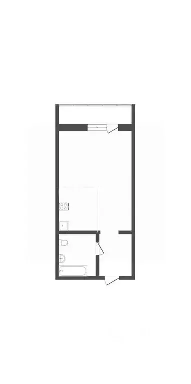 Студия Вологодская область, Вологда ул. Гагарина, 80Ак4 (24.0 м) - Фото 2