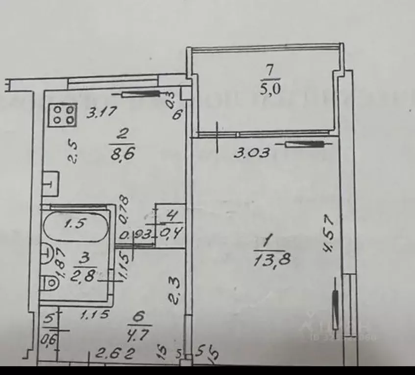 1-к кв. Краснодарский край, Сочи Вишневая ул., 24 (37.0 м) - Фото 0