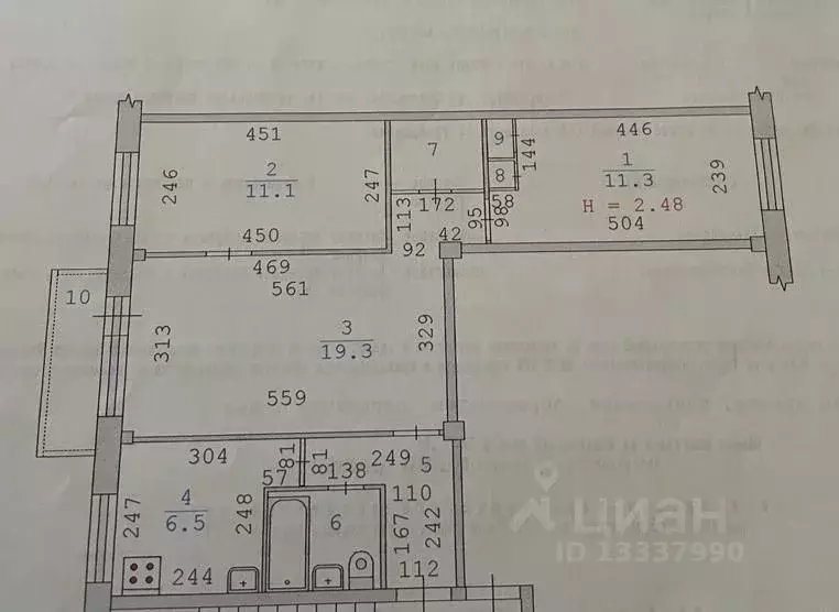 3-к кв. Свердловская область, Екатеринбург ул. Советская, 14 (58.2 м) - Фото 0