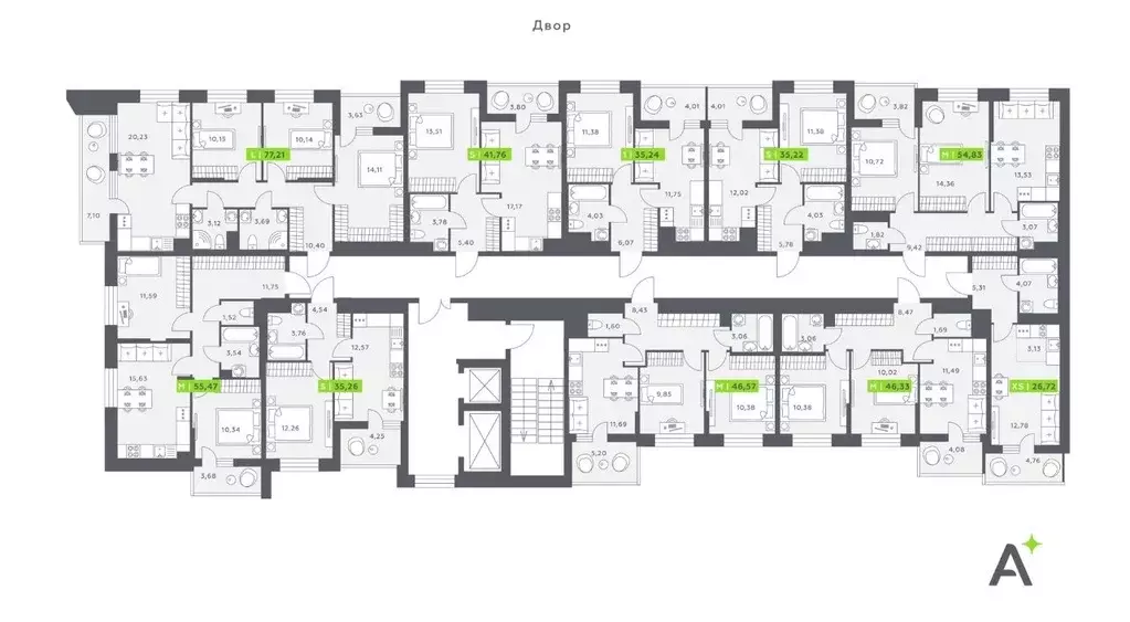 2-к кв. Ленинградская область, Всеволожский район, Заневское городское ... - Фото 2