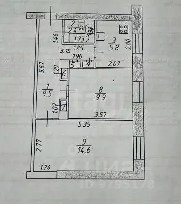 2-к кв. Татарстан, Казань пос. Дербышки, ул. Правды, 28 (44.0 м) - Фото 2