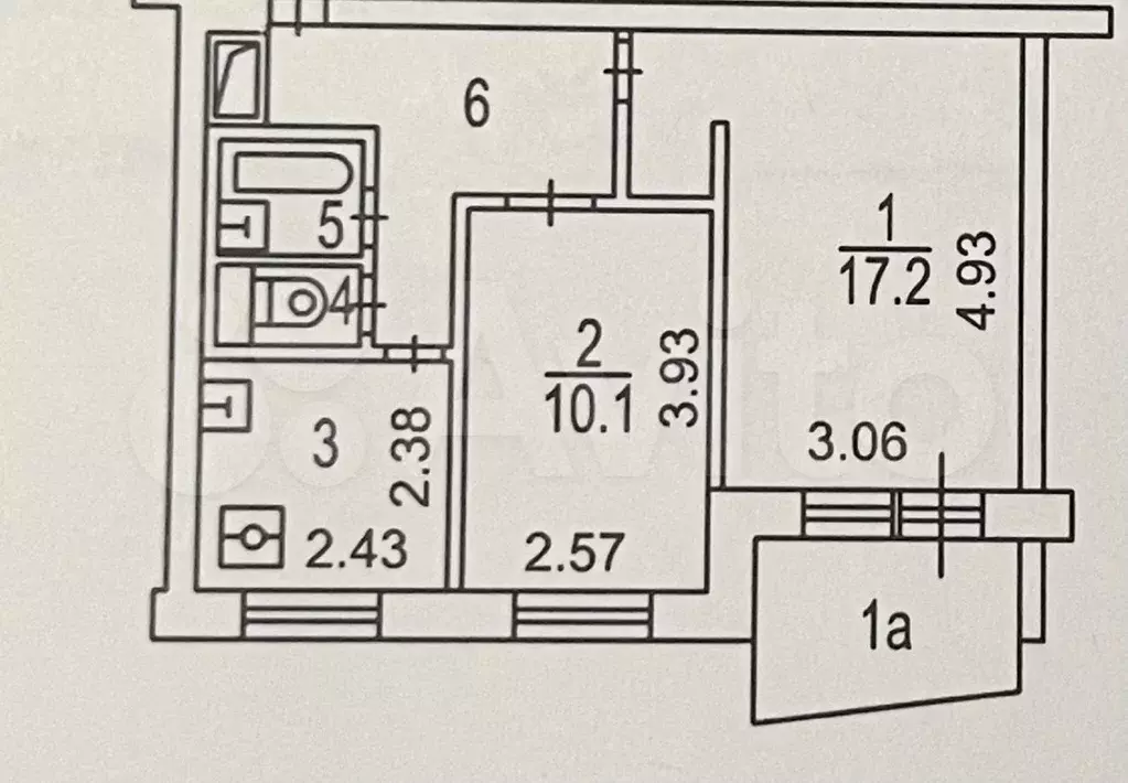 2-к. квартира, 45 м, 4/9 эт. - Фото 0