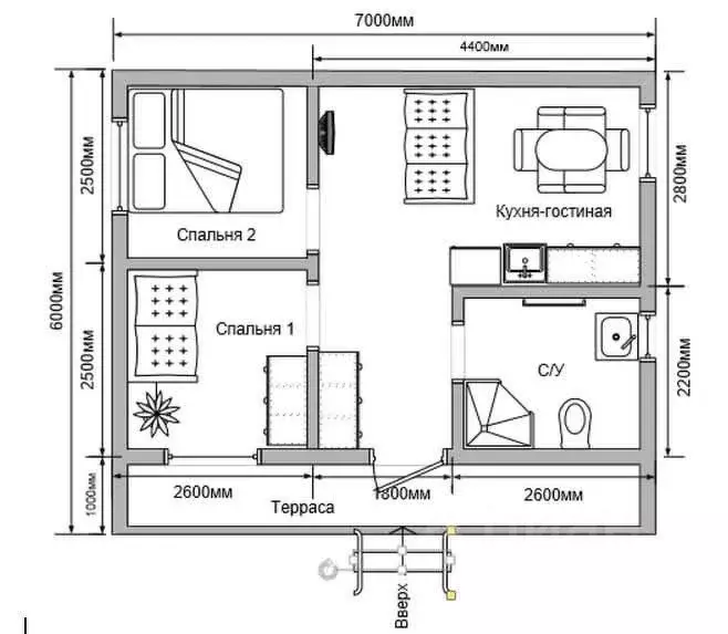Дом в Пермский край, пос. Красный Восход, Фэмили Парк кп  (42 м) - Фото 2