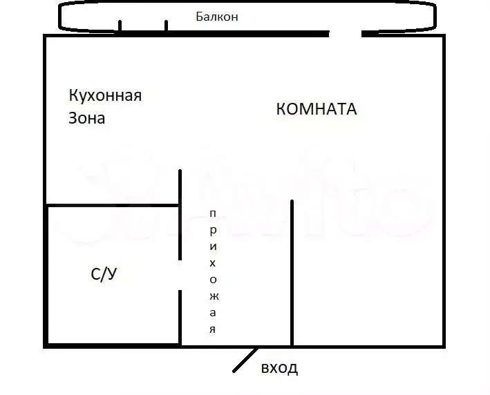 1-к. квартира, 38 м, 4/9 эт. - Фото 0