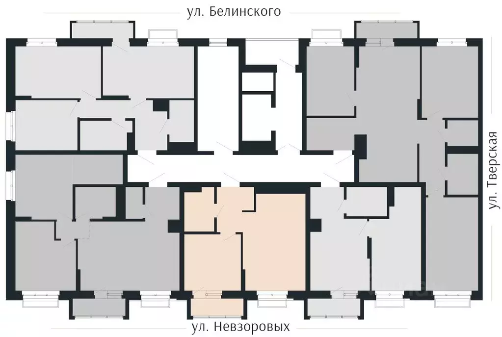 1-к кв. Нижегородская область, Нижний Новгород Резиденция жилой ... - Фото 1