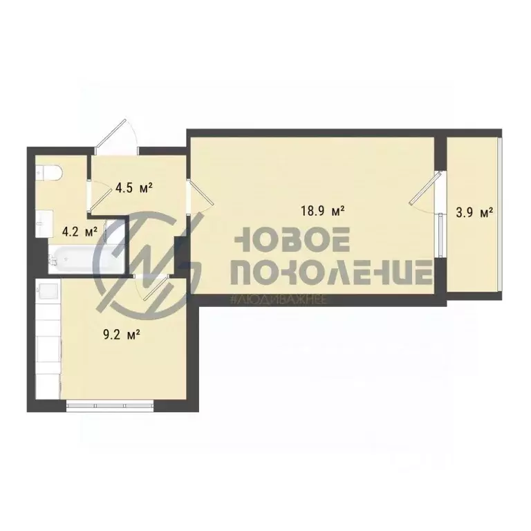 1-к кв. Омская область, Омск проезд 4-й Амурский, 15 (36.7 м) - Фото 1