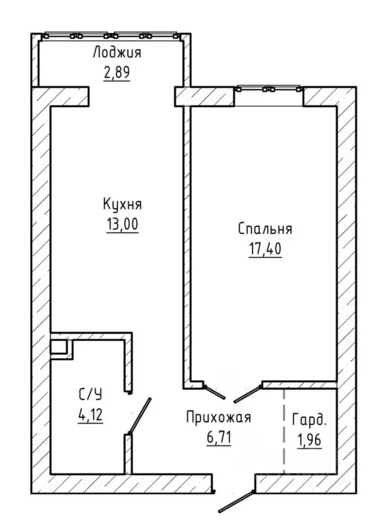 1-к кв. Кабардино-Балкария, Нальчик ул. Идарова (43.4 м) - Фото 2