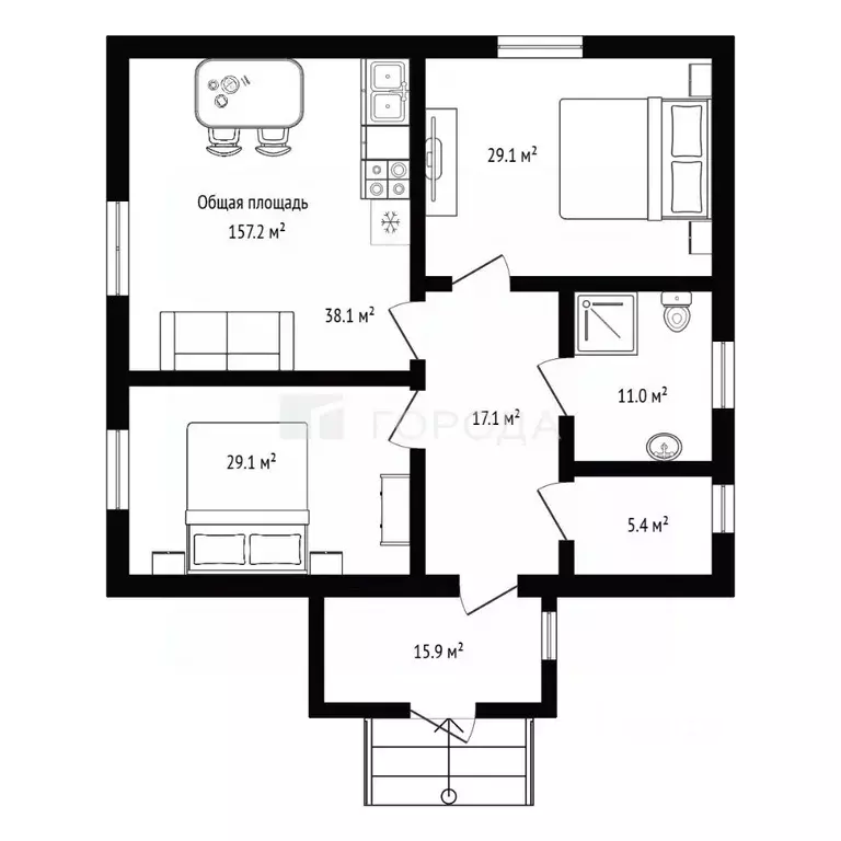 Дом в Новосибирская область, Новосибирский район, Кудряшовский ... - Фото 1