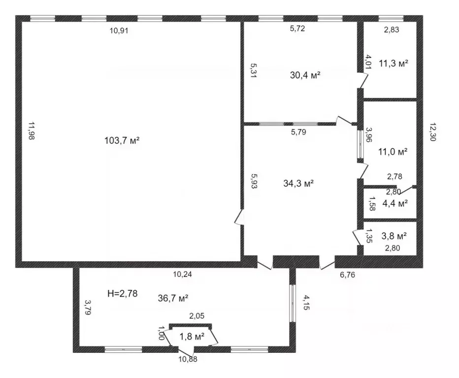Склад в Ямало-Ненецкий АО, Новый Уренгой Таежная ул., 187 (2640 м) - Фото 2