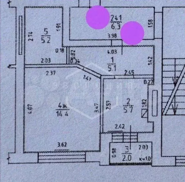 1-к кв. Калининградская область, Калининград ул. Маршала Новикова, 13 ... - Фото 2