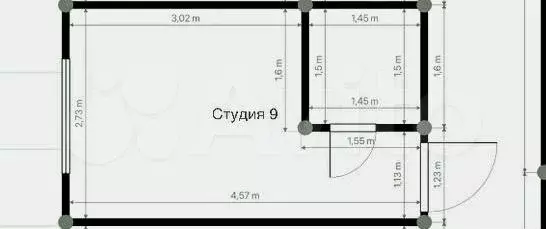Апартаменты-студия, 12,7 м, 4/4 эт. - Фото 0